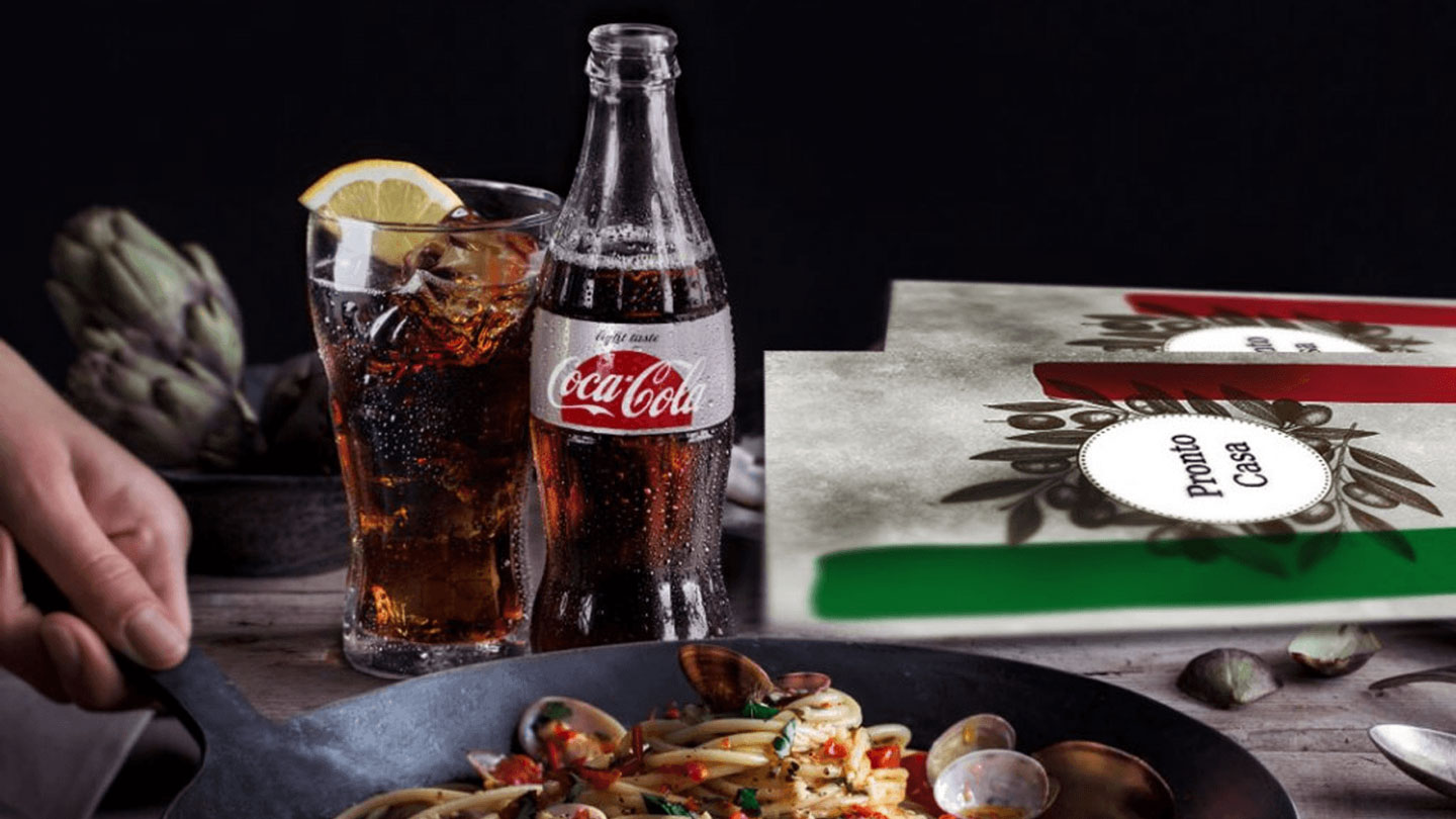 Coca-Cola Light with Menu Card